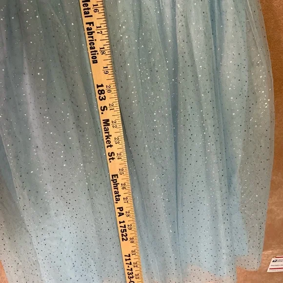 Wonder Nation Light Blue Sparkle Dress - Picture 8 of 9
